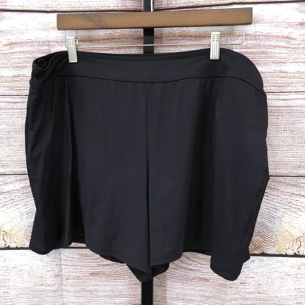 Lands End Black Swim Shorts Size 22W